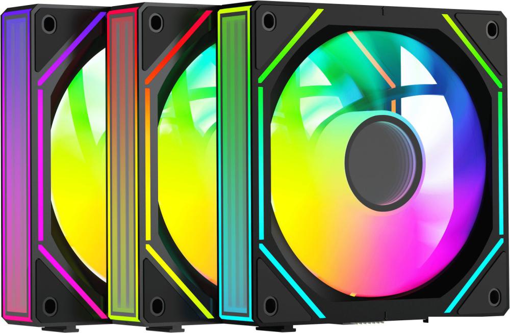 Комплект вентиляторов для корпуса Ocypus Gamma F12 Uni BK ARGB Reverse Blade 3IN1