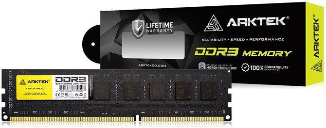 Оперативная память Arktek 8ГБ DDR3 1600 МГц AKD3S8P1600