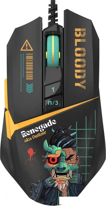 Игровая мышь A4Tech Bloody W63 Max Renegade (черный)