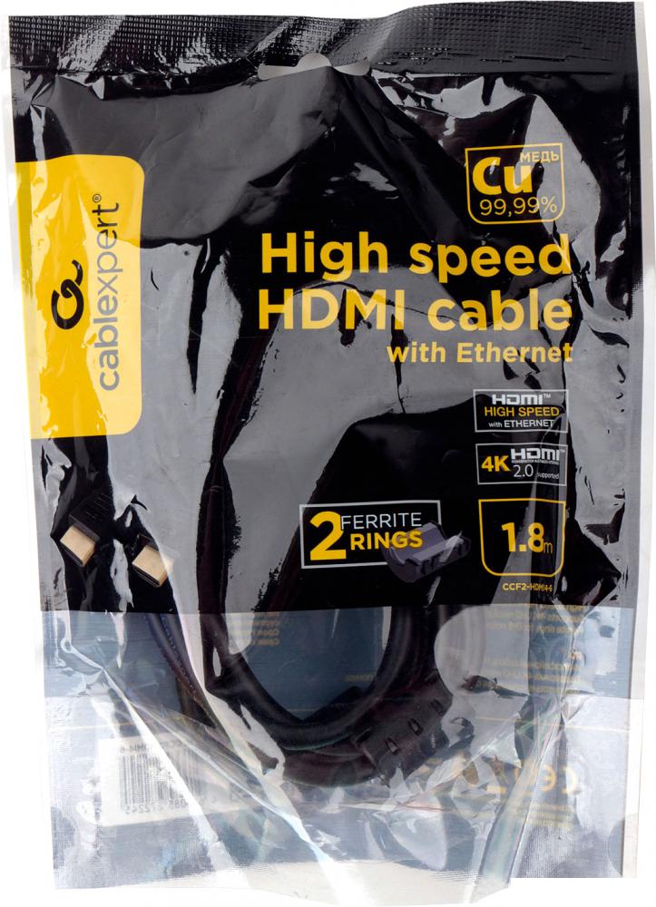 Кабель Cablexpert CCF2-HDMI4-6 HDMI - HDMI (1.8 м, черный)