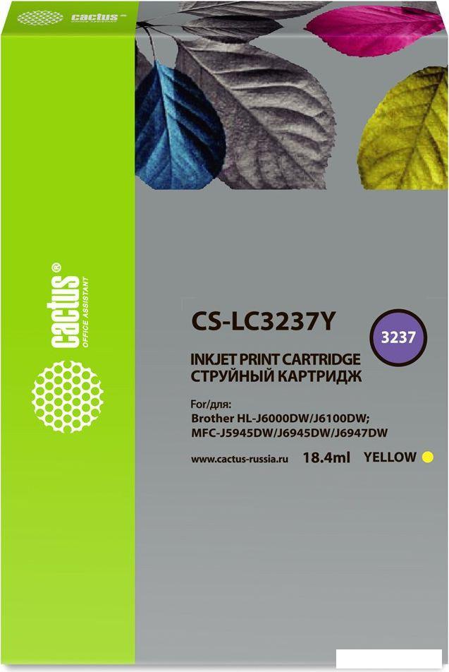 Картридж CACTUS CS-LC3237Y (аналог Brother LC3237Y)