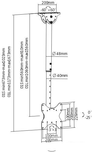 Кронштейн для телевизора Arm Media LCD-1600
