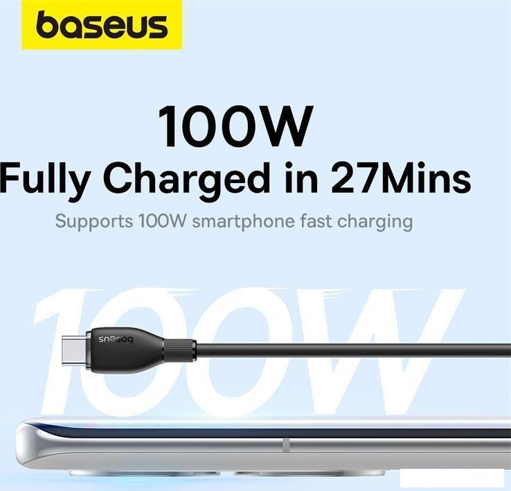 Кабель Baseus Pudding Series USB Type-A - USB Type-C (2 м, черный)