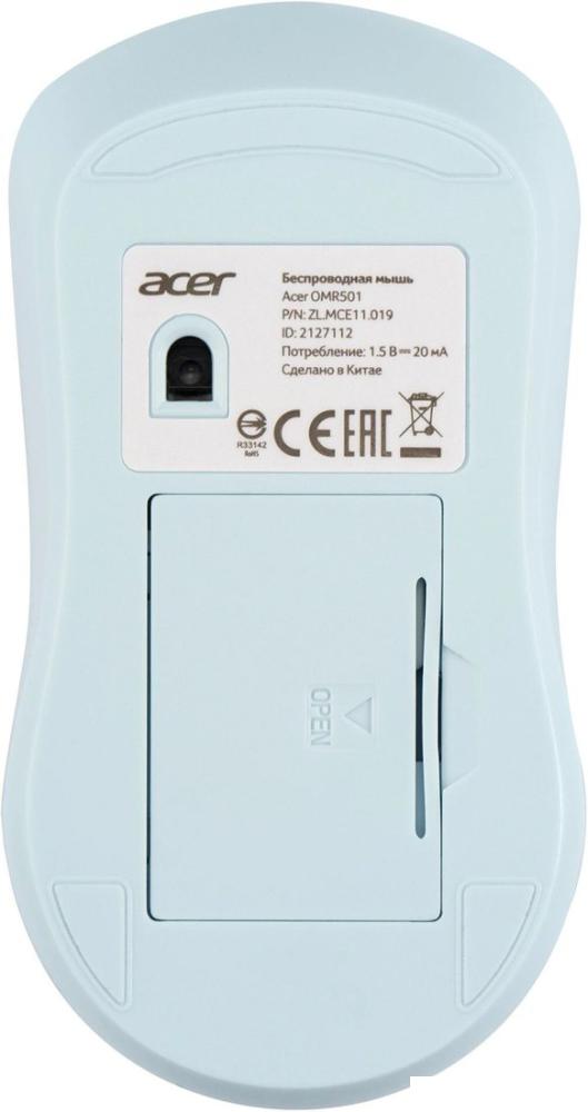 Мышь Acer OMR501 (голубой)