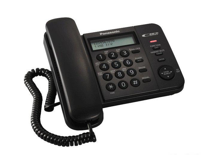 Проводной телефон Panasonic KX-TS2358RUB (черный)