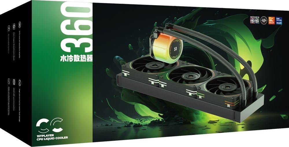 Жидкостное охлаждение для процессора 1stPlayer CC 360 (черный)