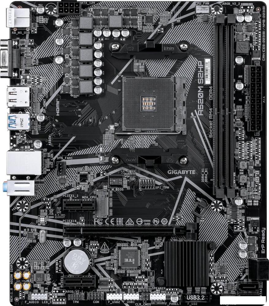 Материнская плата Gigabyte A520M S2HP