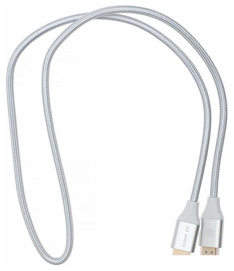 Кабель CACTUS HDMI - HDMI CS-HDMI.2.1-1 (1 м, серебристый)