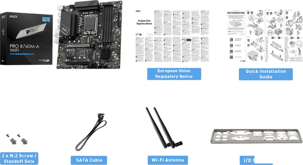 Материнская плата MSI Pro B760M-A WiFi