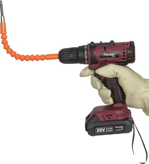 Дрель-шуруповерт Pioneer Tools CD-M2002C-USP (с 2-мя АКБ, кейс, оснастка)