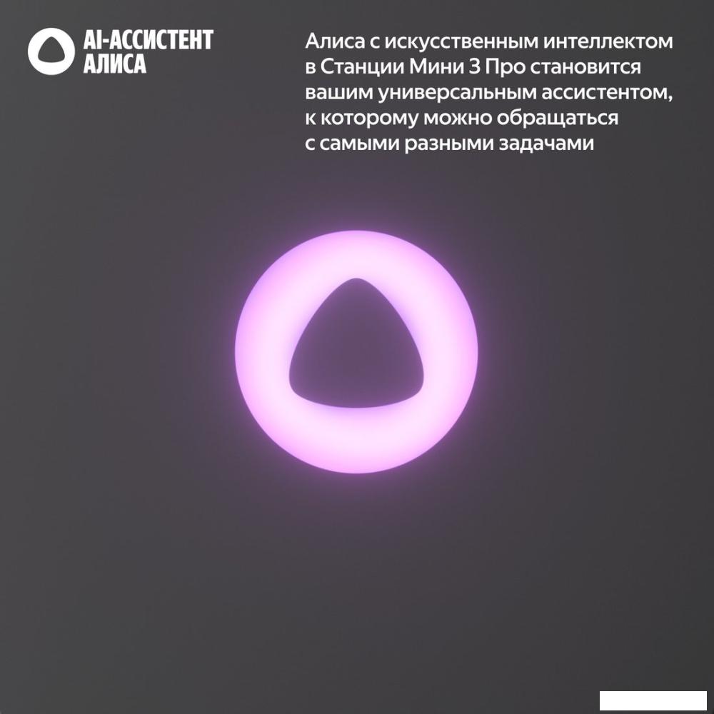 Умная колонка Яндекс Станция Мини 3 Про (черный)