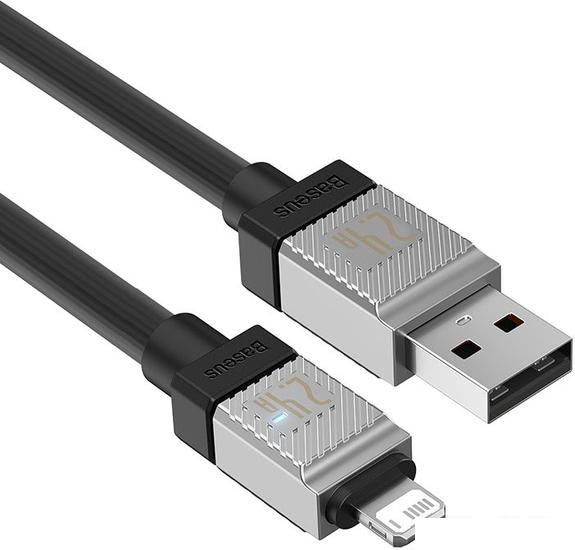 Кабель Baseus CoolPlay Series USB Type-A - Lightning (1 м, черный)