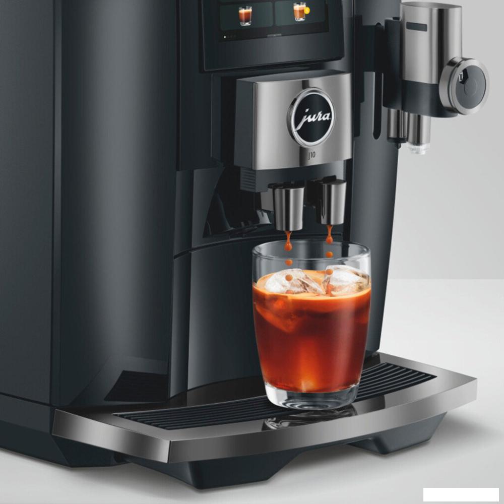 Кофемашина JURA J10 Piano Black EA 15562 (черный)