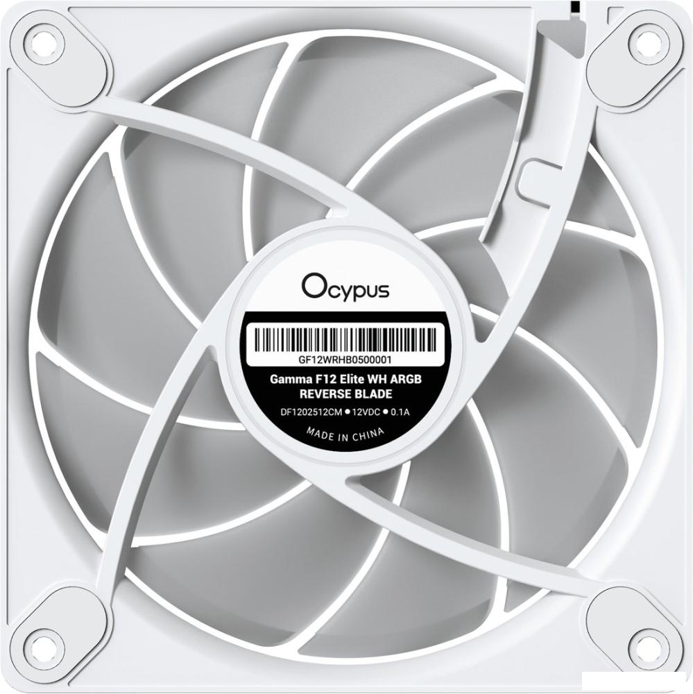 Комплект вентиляторов для корпуса Ocypus Gamma F12 Elite WH ARGB Reverse Blade 3IN1