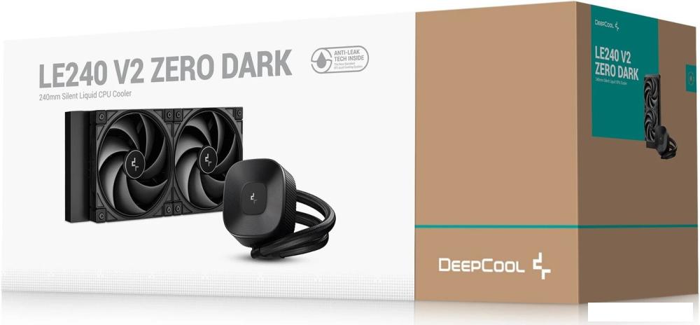 Система жидкостного охлаждения для процессора DeepCool LE240 V2 Zero Dark R-LE240ZERO-BKLNMD-G-1