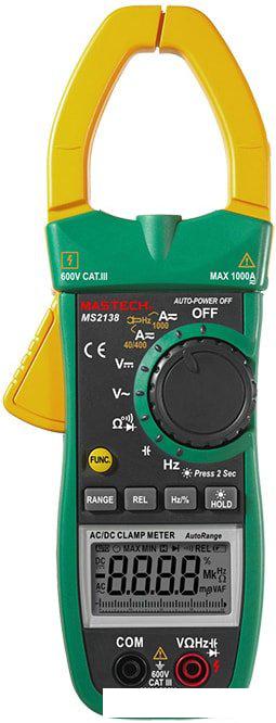 Токовые клещи Mastech MS2138