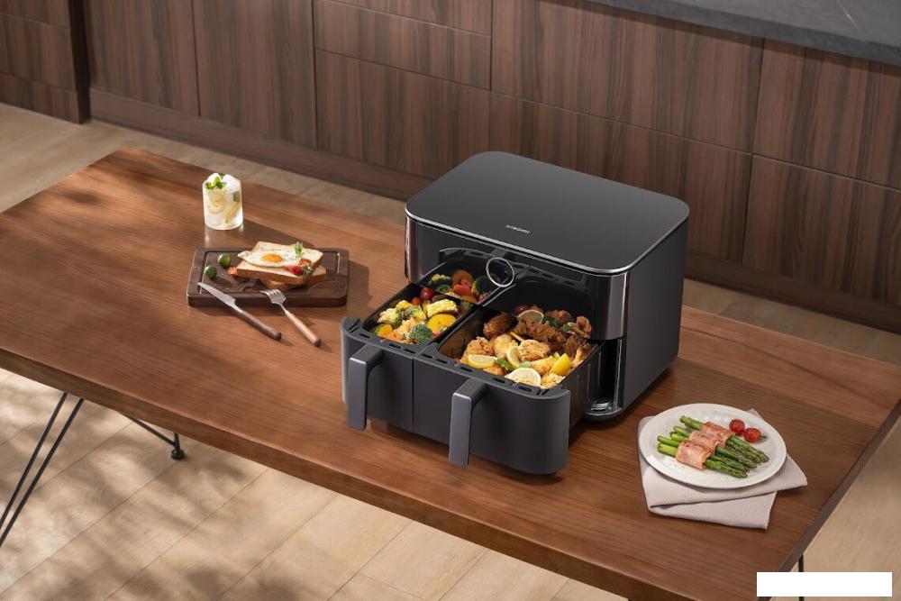 Аэрогриль (аэрофритюрница) Xiaomi Dual Zone Air Fryer 10L MAF-D1001 (евровилка)