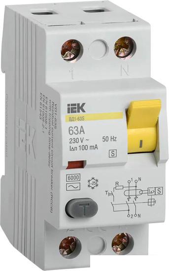 Устройство защитного отключения IEK ВД1-63 63А 100мА тип ACS 2п MDV12-2-063-100