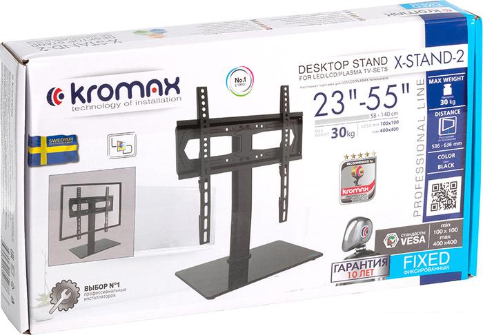 Стойка для телевизора Kromax X-STAND-2 (черный)