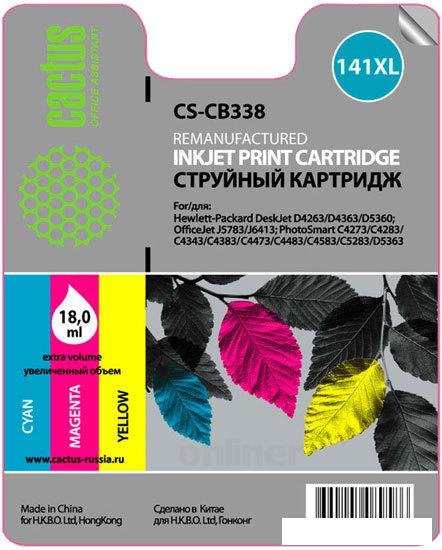 Картридж CACTUS CS-CB338 (аналог HP CB338HE)