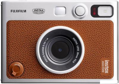 Фотоаппарат Fujifilm Instax Mini Evo (серебристый/коричневый)