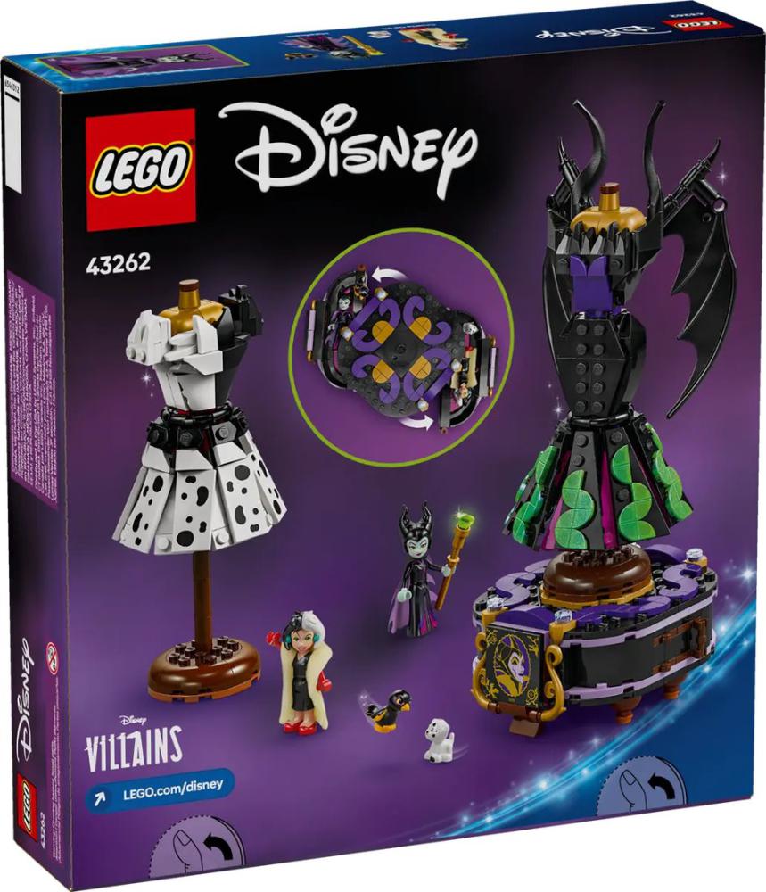 Конструктор LEGO Disney Princess Платья Малефисенты и Круэллы Де Виль 43262