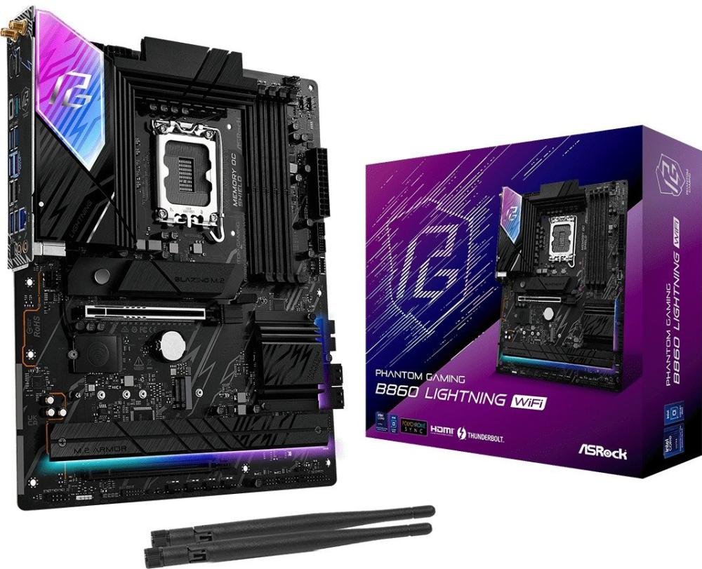 Материнская плата ASRock B860 Lightning WiFi Phantom Gaming