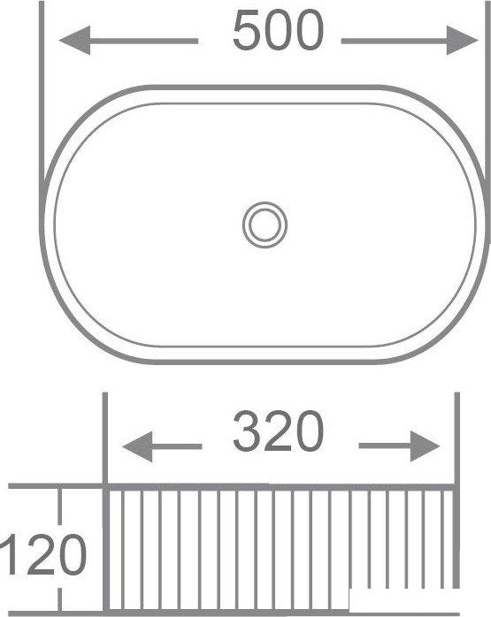 Умывальник Roxen Royal Oval 570170