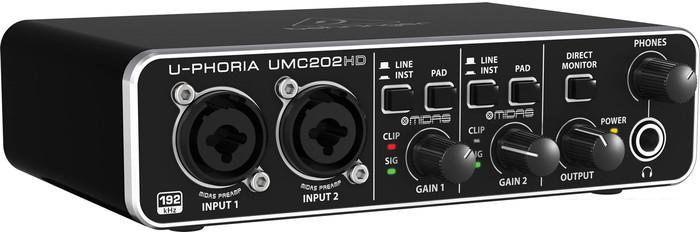 Аудиоинтерфейс Behringer U-Phoria UMC202HD