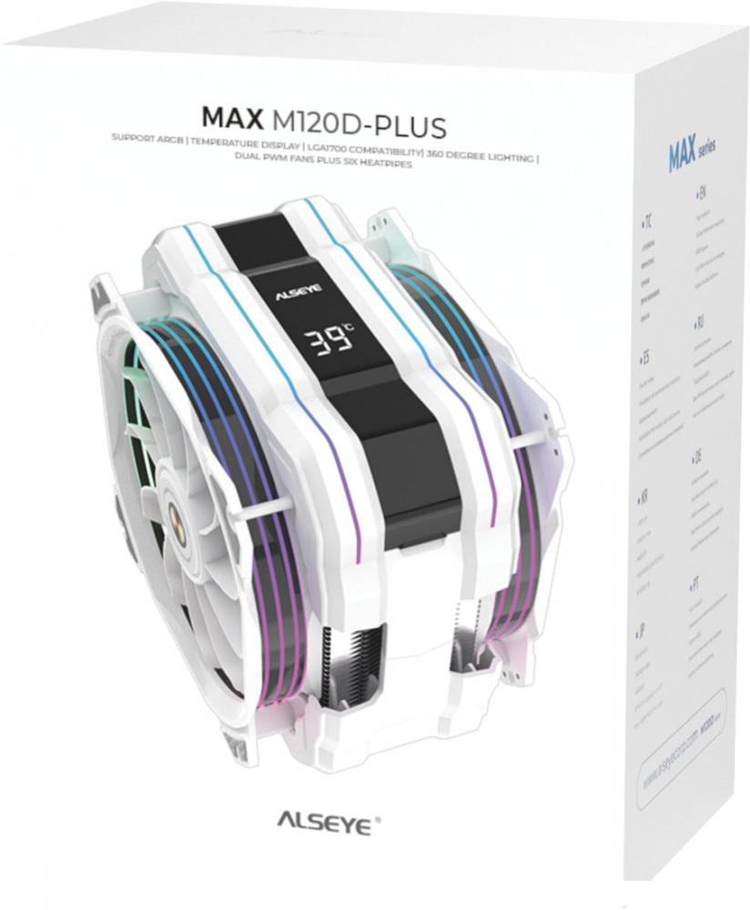 Кулер для процессора ALSEYE M120D W Plus (белый)