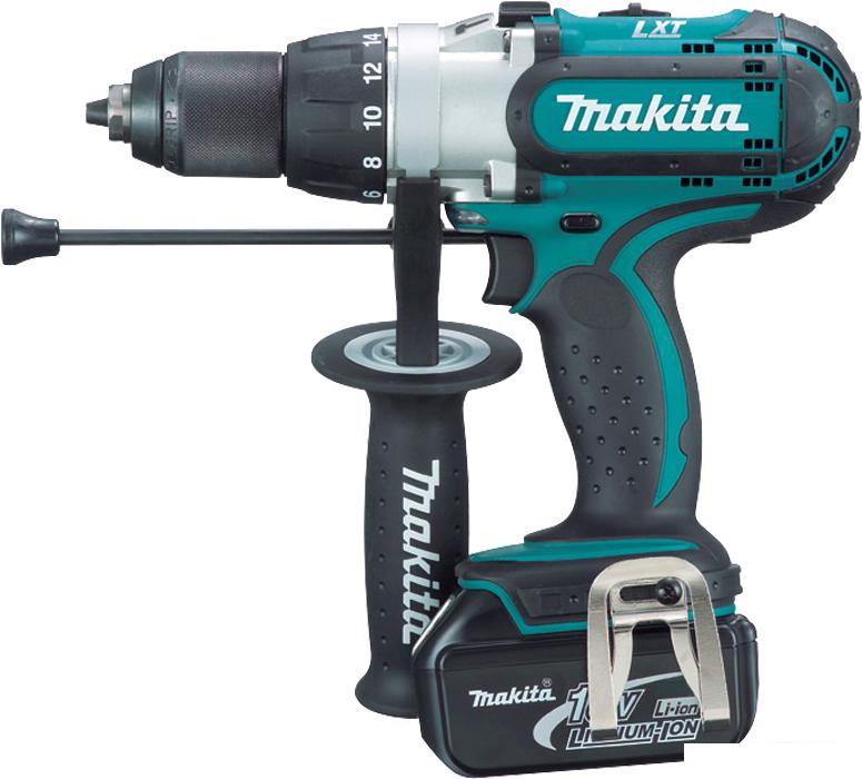 Ударная дрель-шуруповерт Makita DHP451RFE (с 2-мя АКБ, кейс)
