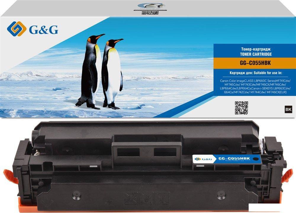 Картридж G&amp;G GG-C055HBK (аналог Canon C055HBK)