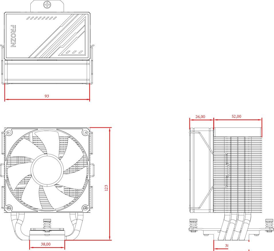 Кулер для процессора ID-Cooling Frozn A400 Black
