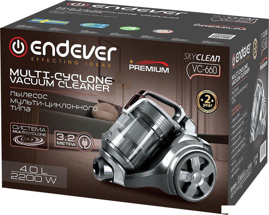 Пылесос Endever SkyClean VC-660 (серый/мокко)