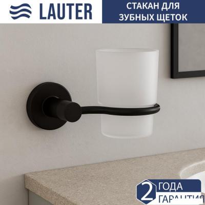 Стакан для зубной щетки и пасты Lauter 21TS20116 (Matt Black)