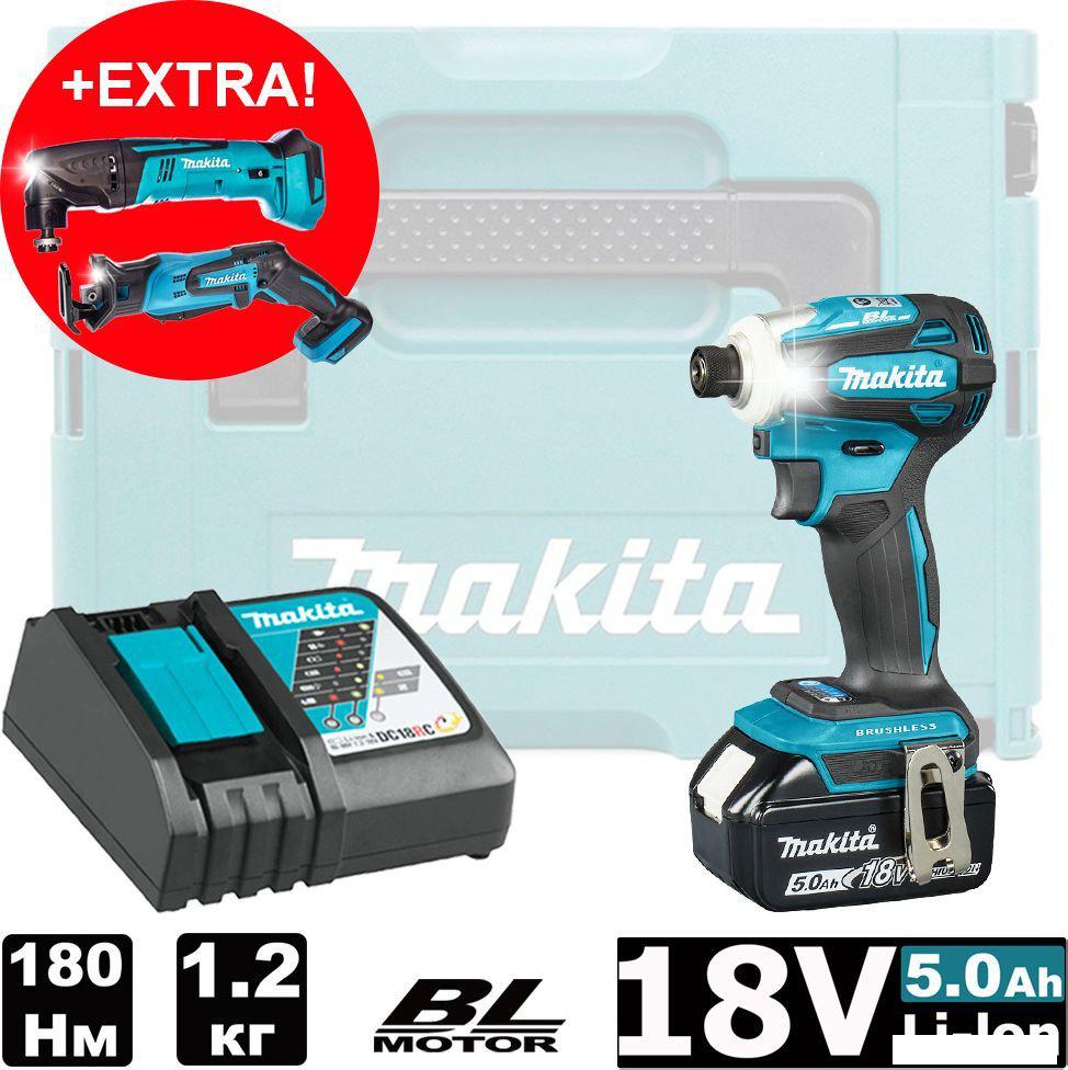 Винтоверт Makita DTD172RT1J (с 1-м АКБ, кейс)