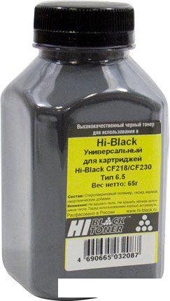 Тонер Hi-Black Универсальный для картриджей CF218/CF230 Тип 6.5 65 г