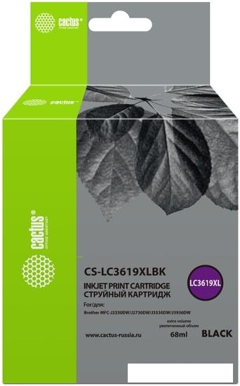 Картридж CACTUS CS-LC3619XLBK (аналог Brother LC3619XLBK)