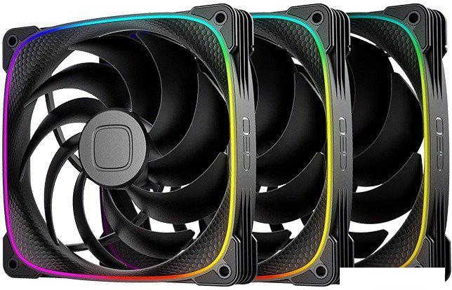 Комплект вентиляторов для корпуса Geometric Future Squama 2503-14 Triple Pack (черный)