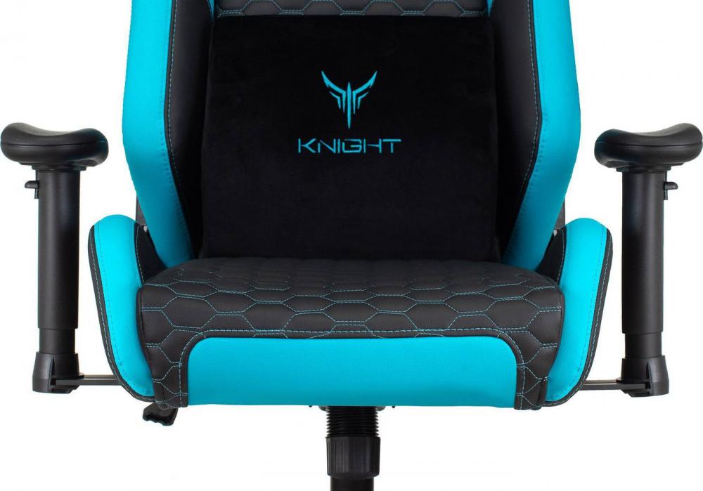 Игровое (геймерское) кресло Knight Neon (черный/голубой)