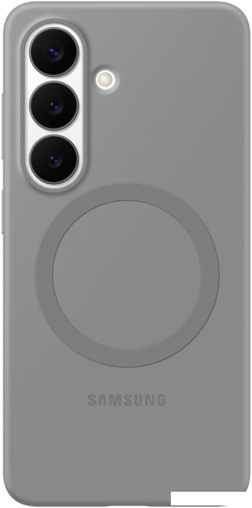 Чехол для телефона Samsung Silicone Magnet Case для Samsung Galaxy S26 (серый)