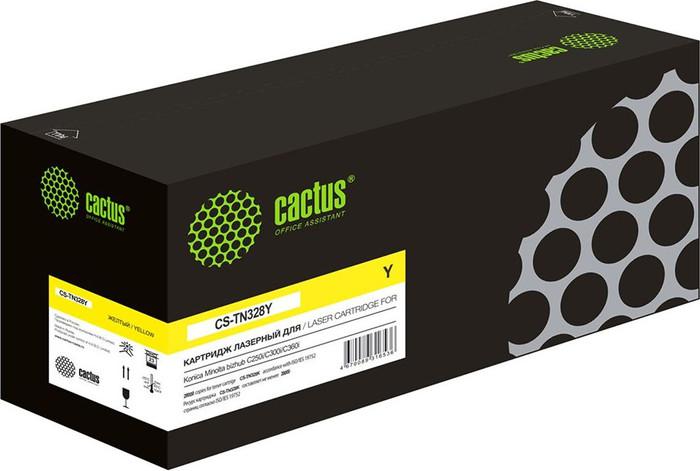 Картридж CACTUS CS-TN328Y (аналог Konica Minolta TN328Y)