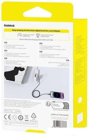 Кабель Baseus Silky Series Fast Charging Cable USB Type-C - Lightning (2 м, черный)