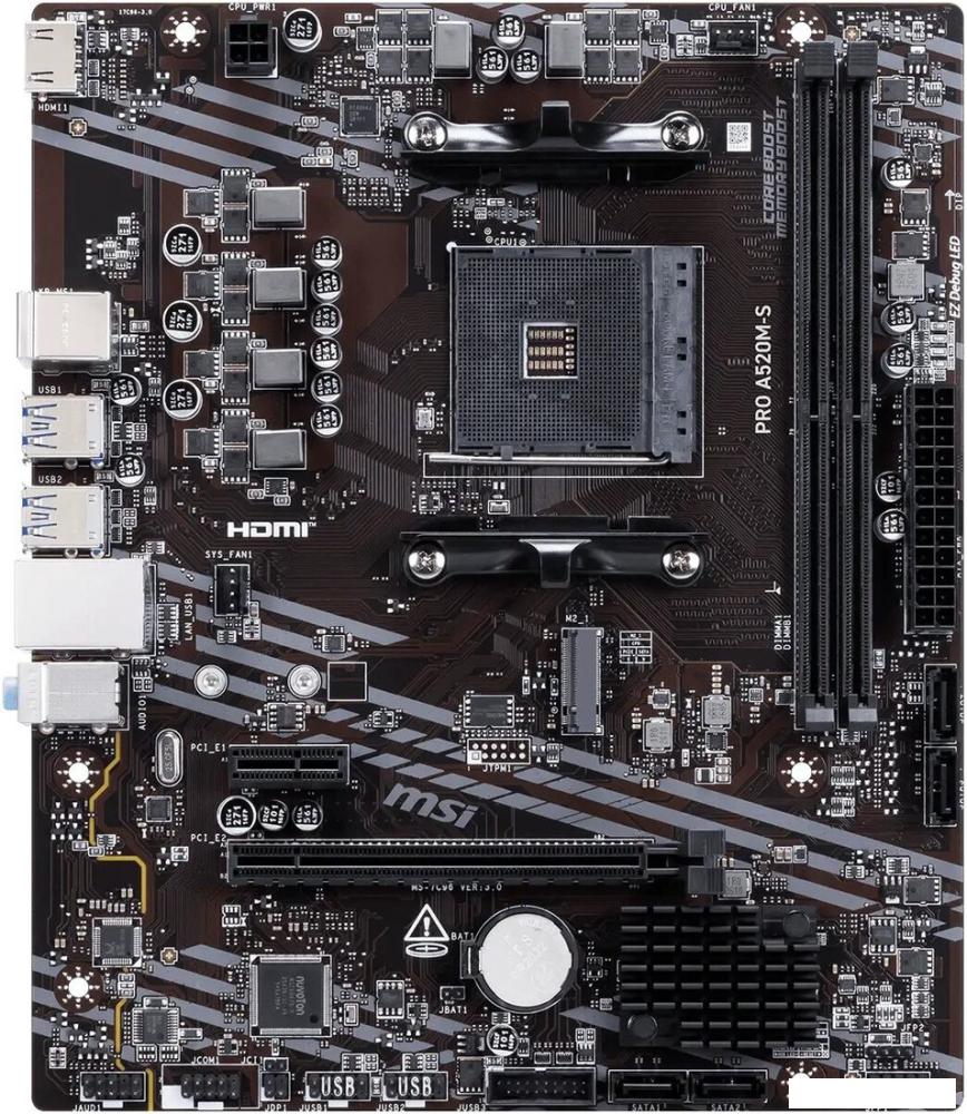 Материнская плата MSI Pro A520M-S