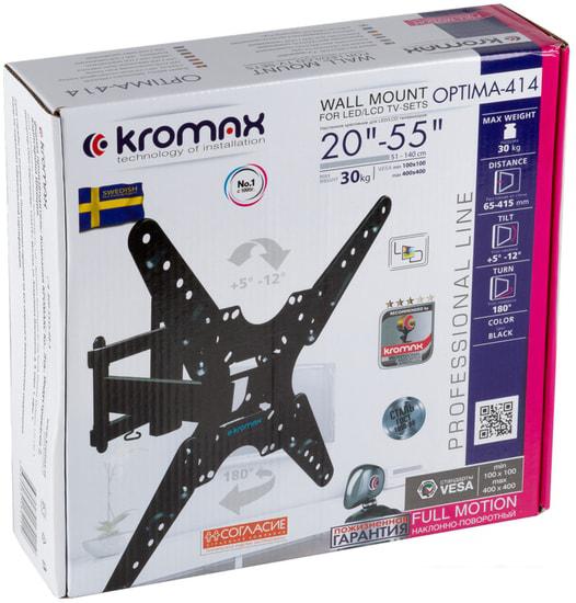 Кронштейн для телевизора Kromax OPTIMA-414 (черный)