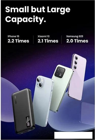 Внешний аккумулятор Ugreen PB311 10000mAh (черный)