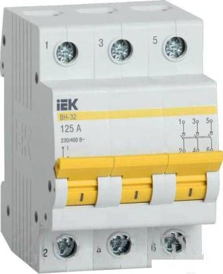 Выключатель нагрузки IEK ВН-32 3Р 125А MNV10-3-125 (мини-рубильник)