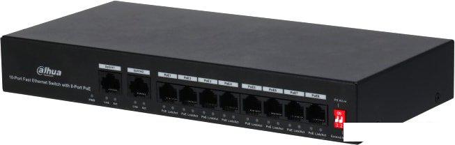 Неуправляемый коммутатор Dahua DH-PFS3010-8ET-65