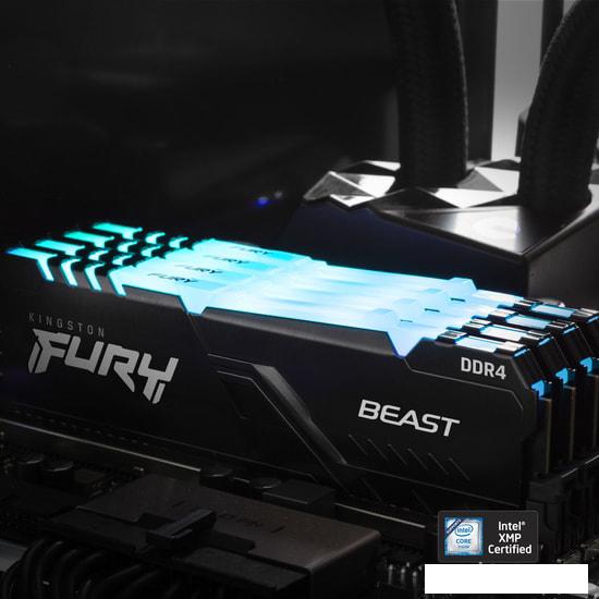 Оперативная память Kingston FURY Beast RGB 16ГБ DDR4 3600 МГц KF436C18BB2A/16