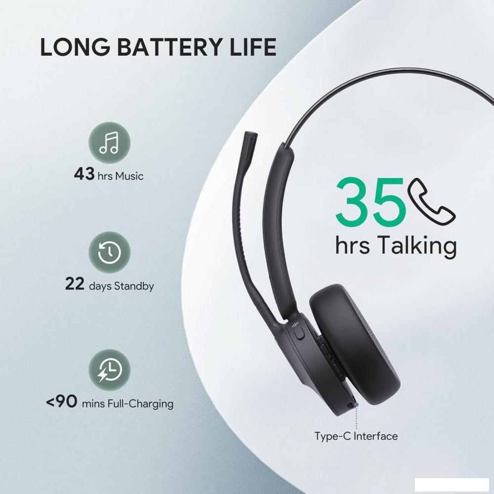 Офисная гарнитура Yealink BH70 Mono UC USB-A